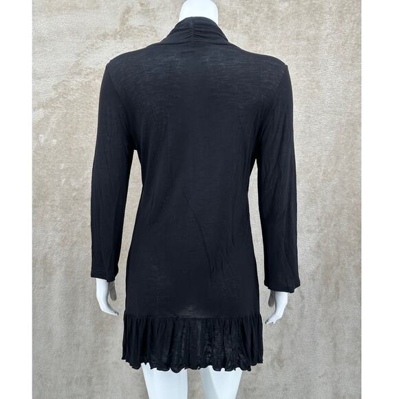 Cocomo‎ Top Womens Large Black Mock Layer Tunic Office Work Travel Artsy Modest - Picture 5 of 12